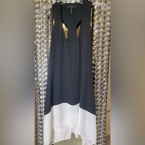 BCBG Small Black and White Halter dress